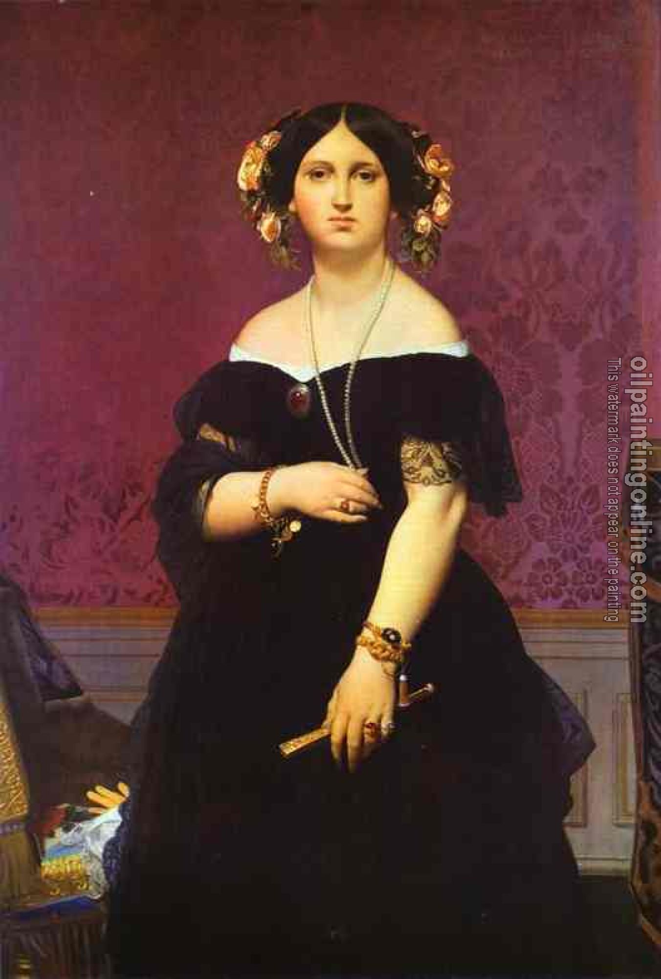 Ingres, Jean Auguste Dominique - Madame Paul-Sigisbert Moitessier